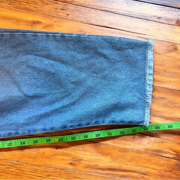 CHIPRE High-Waisted Cropped Denim Jeans - Vintage Style - Approx. Size 8-10 - Picture 12 of 16